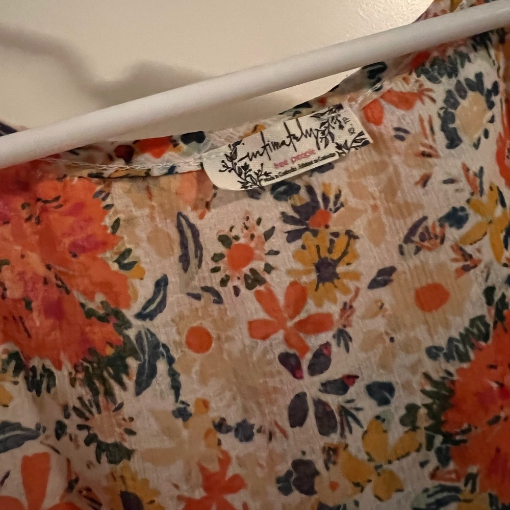Free People Ruffled Keyhole Blouse - Picture 3 of 5